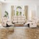 Primo™ International Casa Sienna Igor Jaxxon Taupe Faux Leather Manual Motion Sofa-1