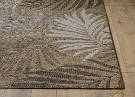 KAS Rugs Provo Natural Palms 5'x8' Area Rug-1