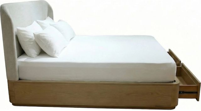 Modus Furniture Penny Buff Cream California King Storage Bed-3