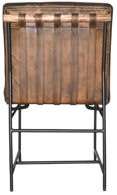 Home Trends & Design Essex Stockton Antique Whiskey/Black Side Dining Chair-3