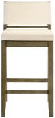 Armen Living Yaneli 4-Piece Putty Brown/White Barstool Set-2