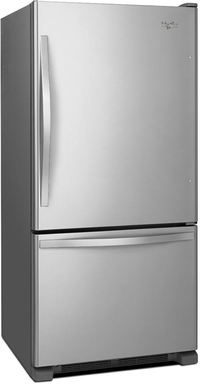 Réfrigérateur à congélateur inférieur de 33 po Whirlpool® de 22,1 pi³ - Acier inoxydable-1