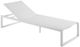 Linon Alora White Aluminum/Fabric Chaise Lounge-0