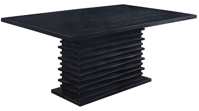 Coaster® Stanton 7-Piece Black/Gray Dining Set-4