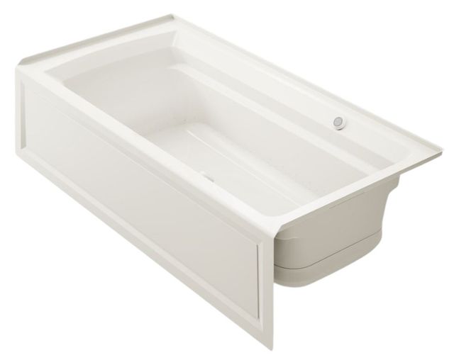 KOHLER® Archer® Biscuit 72" x 36" Alcove Heated BubbleMassage™ Air Bath with Bask® Heated Surface - Right Drain-0