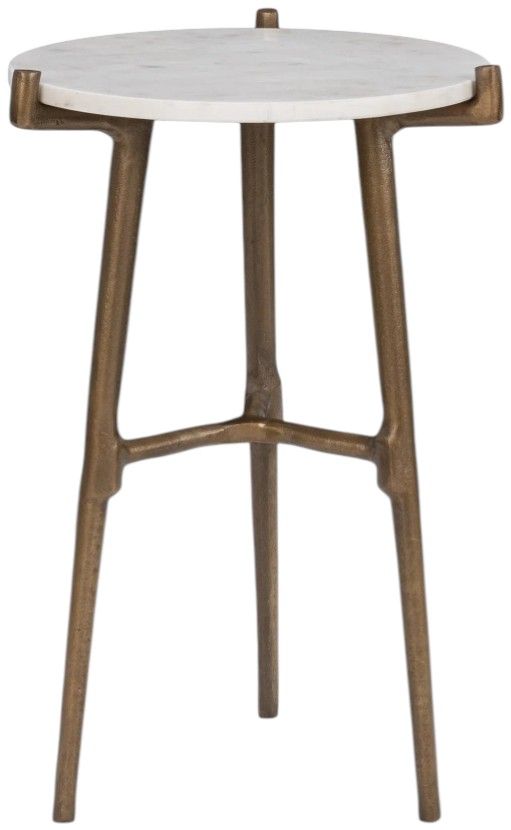 Classic Home Halley Brown/White Accent Table-2