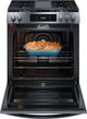 Frigidaire Gallery® 30" Smudge-Proof® Black Stainless Steel Slide-In Gas Range-2