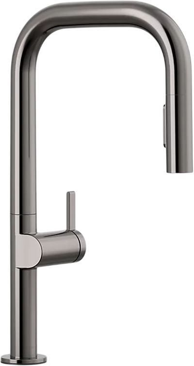 KOHLER® Components® Vibrant Titanium 18" Kitchen Sink Faucet with 2-Function Sprayhead-0