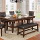 Furniture of America® Meagan Brown Cherry Dining Table-0