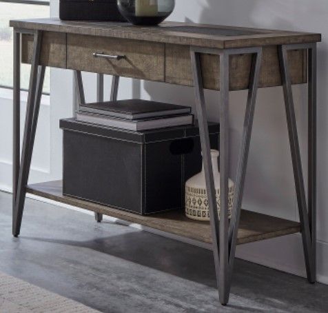 Null Furniture 1019 Smoke/Titanium Media Console-0