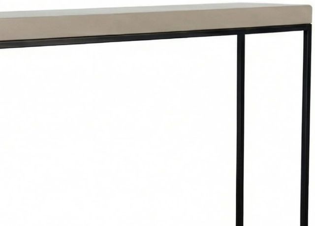 Sunny Designs™ Jax Beige Large Console Table with Black Base-4