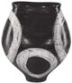 Currey & Company Satori Black/Light Gray Vase-0