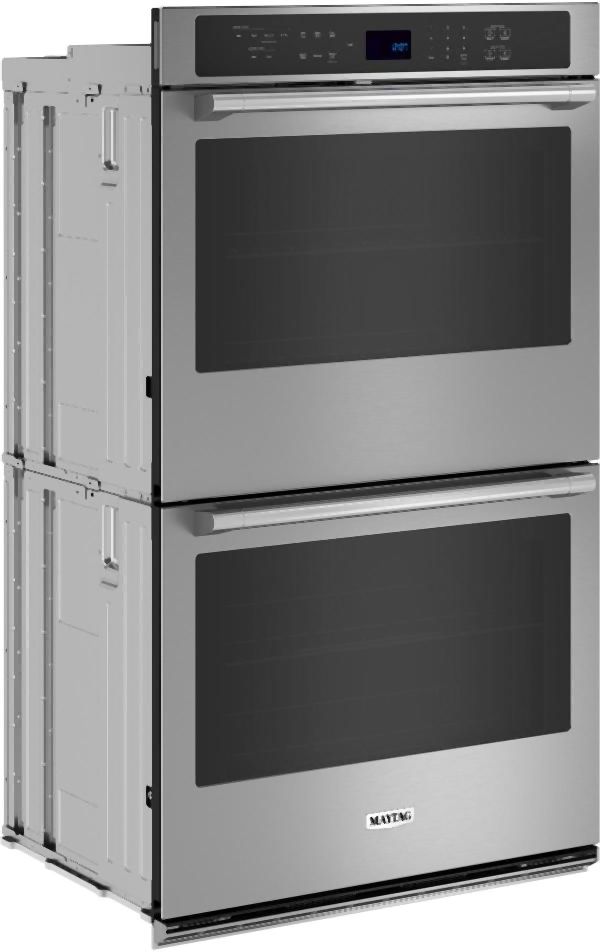 Maytag® 30” Fingerprint Resistant Stainless Steel Double Electric Wall Ovens with EvenAir™ True Convection System-3