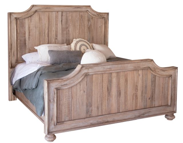 International Furniture Direct Aruba Sand Drift Queen Panel Bed-0