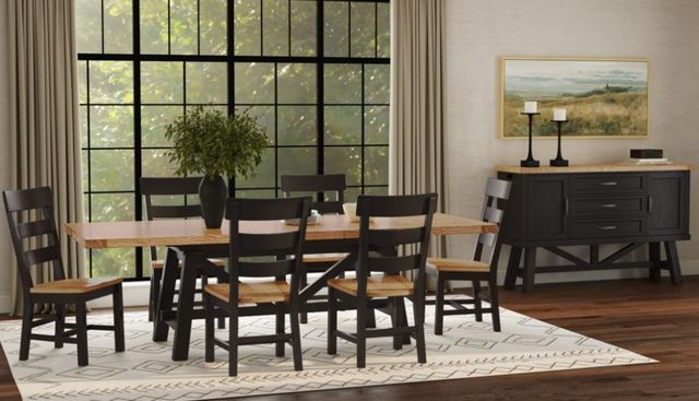 Intercon Hendricks Raven/Rustic Wheat Server-1