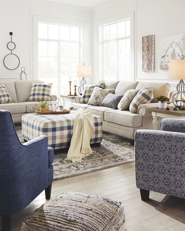 Benchcraft® Meggett Nautical Oversized Accent Ottoman-2