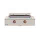 Caliber™ Rockwell Social 42" 2-Burner Antique White Built-In Natural Gas Grill with Copper Hardware-0