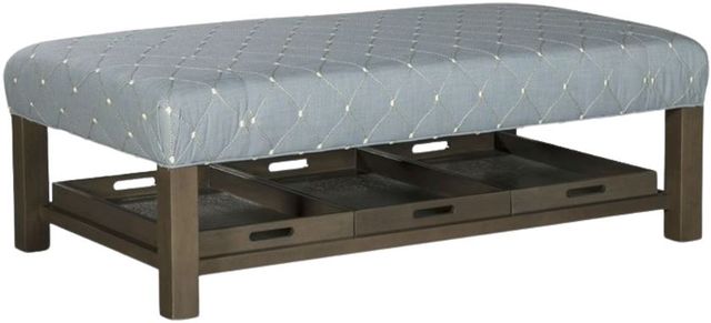 Paula Deen™ by Craftmaster® Customizable Ottoman with 3-Trays-3