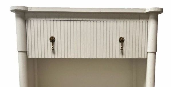 Million Dollar Rustic Frosted White Console Table-1