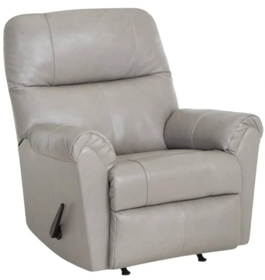 Franklin™ Harvey Capricorn Silver Leather Manual Rocker Recliner