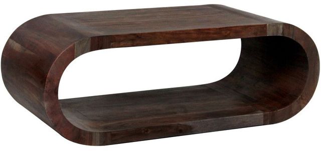 Porter International Designs Ellipse Brown Coffee Table-0
