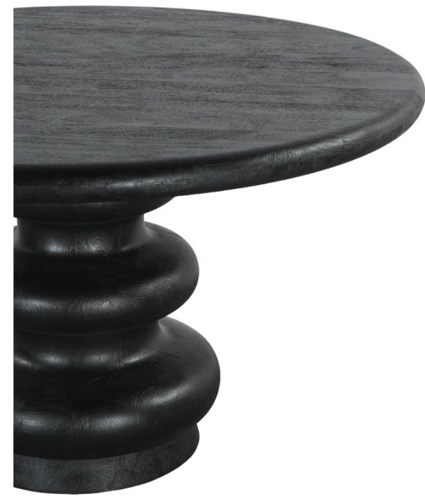 Home Trends & Design Bilboa Blackwash Dining Table-1