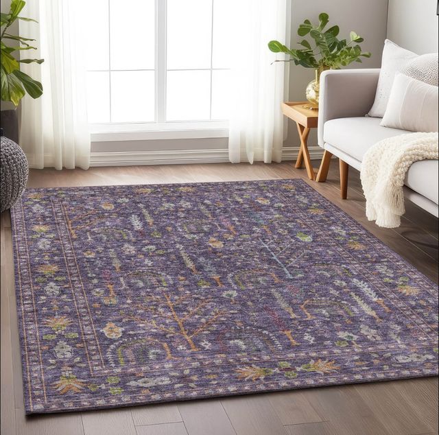 Dalyn™ Rug Company Hatay HY5 Eggplant 5'x8' Area Rug-4
