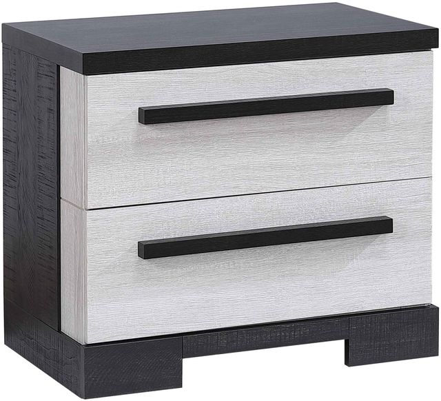 Crown Mark Remington Black/White Nightstand-0