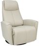 Fjords® Relax Urban Shadow Grey Small Dual Motion Swivel Recliner-0