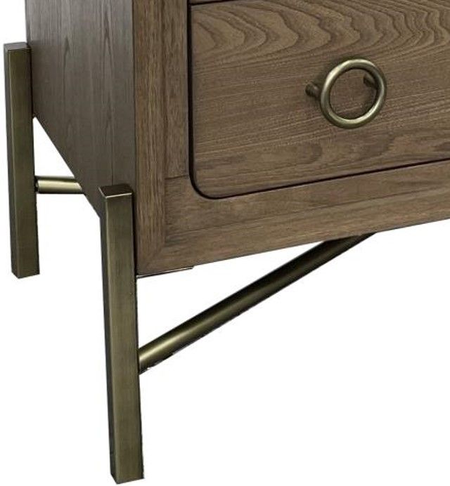 Bernards Elure Latte 2-Drawer Nightstand-2