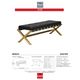 Korson Furniture Exe Black Cross-Base Bench-1