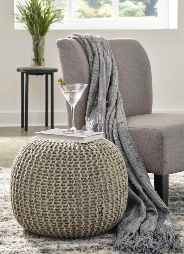 Signature Design by Ashley® Latricia Natural Pouf-2