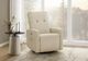 Monarch Specialties Inc. Beige Small Upholstered Power Reclining Chair with USB Ports-1