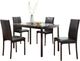Mazin Furniture Tempe 5-Piece Brown Dining Table Set-0