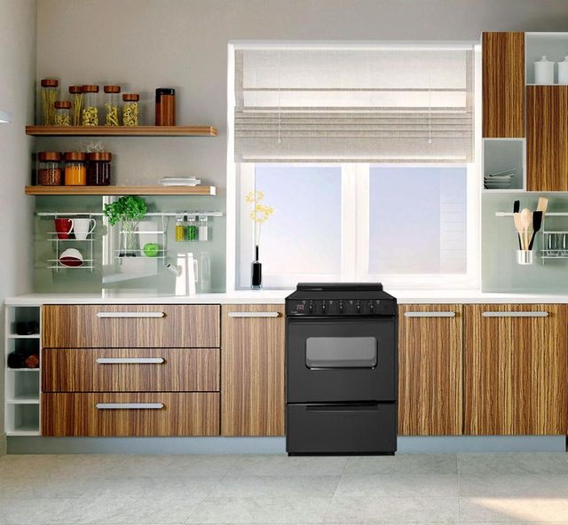 Premier 24" Black Freestanding Electric Range-1