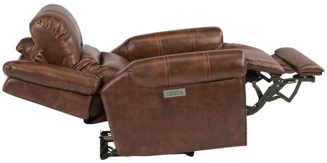 Flexsteel® Oscar Brown Power Recliner with Power Headrest-1