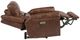 Flexsteel® Oscar Big Man's Brown Fabric Power Recliner with Power Headrest-1