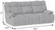 Emerald Home Grayson Gray Manual Reclining Sofa-2