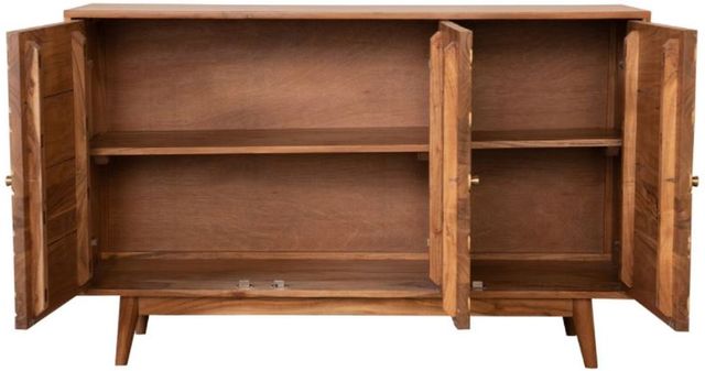 Coaster® Natural Rectangular 3-Door Accent Cabinet-1