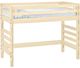 Crate Designs™ Furniture Unfinished Twin Ladder End Loft Bed-0