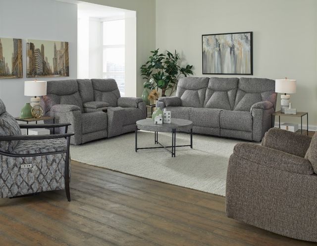 Southern Motion™ Customizable Conrad Double Power Reclining Sofa with Headrest-1