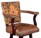 Horizon Home® Santa Maria Brown/Orange Swivel Bar Stool-1