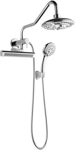 Forno Acqua AcquaFALL Mini Polished Chrome 8" Retrofit Shower System-0