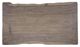Century® Customizable Details Live Edge Gray Guan Slab Dining Table with Bronze Hourglass Base-1