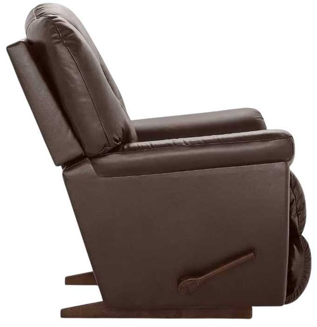 La-Z-Boy® Maverick Dark Chocolate Leather Manual Rocking Recliner-3