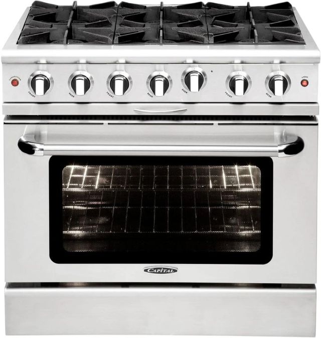 Capital Cooking™ Culinarian 36" Stainless Steel Pro Style Gas Range-0