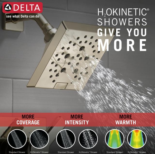 Delta Pivotal® Monitor® 14 Series Lumicoat® Polished Nickel H2Okinetic® Tub and Shower Trim-3