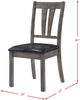 Elements International Nathan 7-Piece Black/Gray Oak Dining Table Set-4
