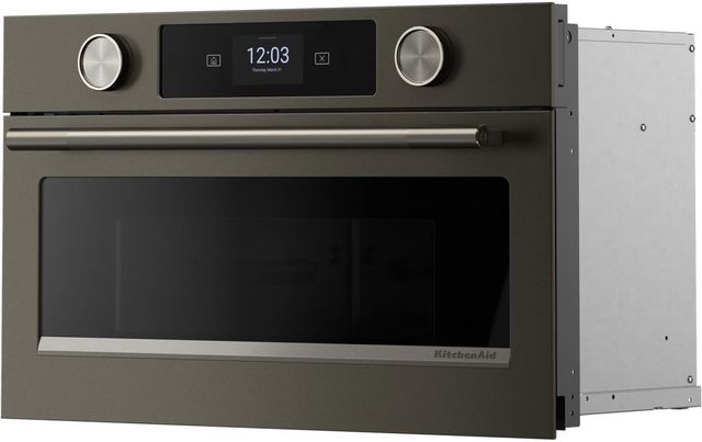 KitchenAid® 1.4 Cu. Ft. Black Ore Built In Microwave with Air Fry-4