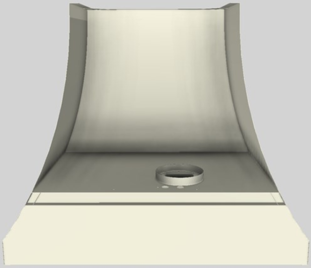 Vent-A-Hood® Designer Series 36" Biscuit Wall Mounted Range Hood-3